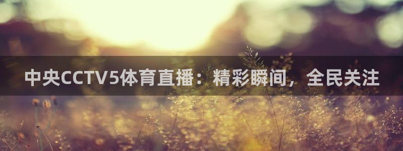 中央CCTV5体育直播：精彩瞬间，全民关注